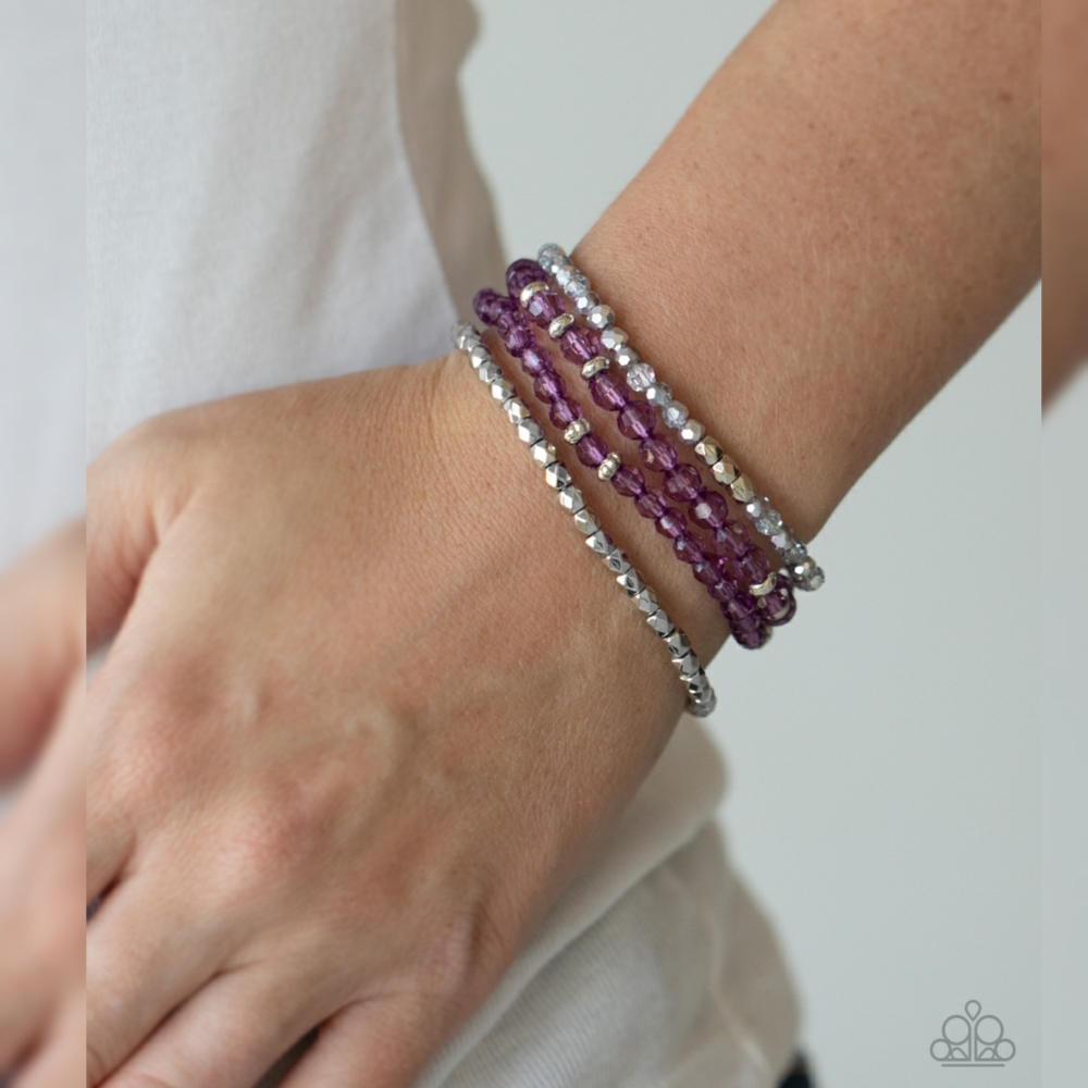 💝 5/$20 Crystal Crush Purple Bracelet 💜 🔮